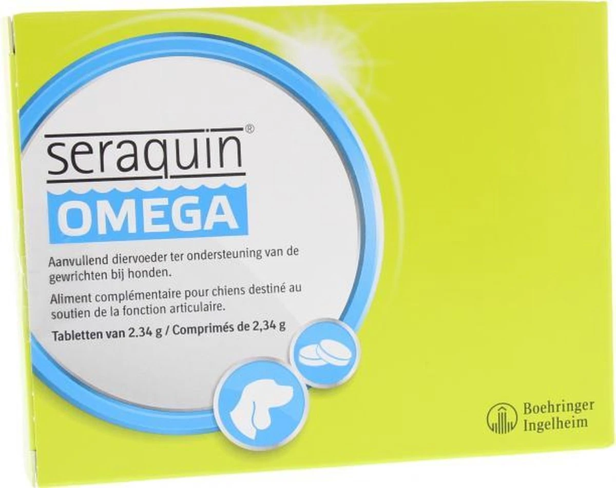 Seraquin Gewricht Supplement Seraquin Omega Hond - 6 X 10 Tabl à 2,34 G 6 Seraquin Gewricht Supplement Seraquin Omega Hond - 6 X 10 Tabl à 2,34 G - Afbeelding 4