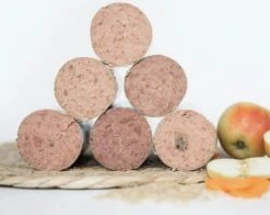 Kivo Petfood Houdbare Worsten INTRODUCTIEDOOS 6 X 600 Gram Smaken: Rund, Kip, Rund & Kip, Kip & Zalm, Eend En Lam - Zacht Gestoomd Vlees - Glutenvrij Geen Fratsen -Exporteren Alles Voor Honden Winkel 1200x954