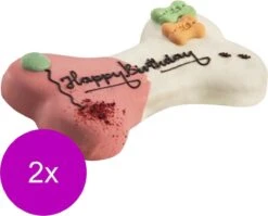 Lolo Pets Cake For Dog Happy Birthday 250 G - Hondensnacks - 2 X Bosvruchten