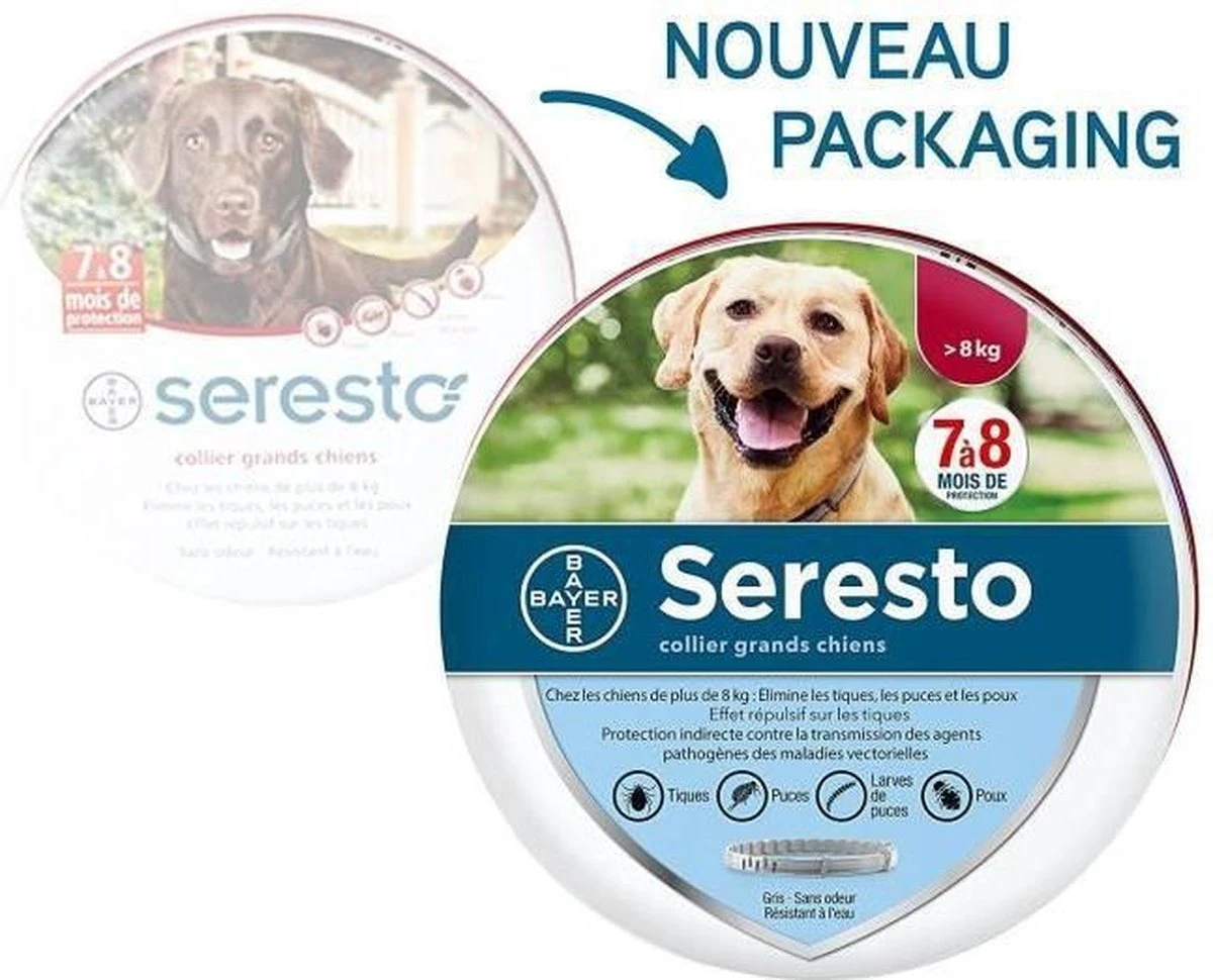Seresto Vlooien En Tekenband - Grote Hond - >8 Kg 12 Seresto Vlooien En Tekenband - Grote Hond - >8 Kg - Afbeelding 10