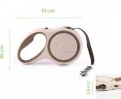 Hondenriem - Leiband Hond - Rollijn - 5 Meter - Beige - Riem Met Oprolsysteem - Hondenriem Flexi - Hondenlijn - Uitlaatriem -Exporteren Alles Voor Honden Winkel 1200x980 5