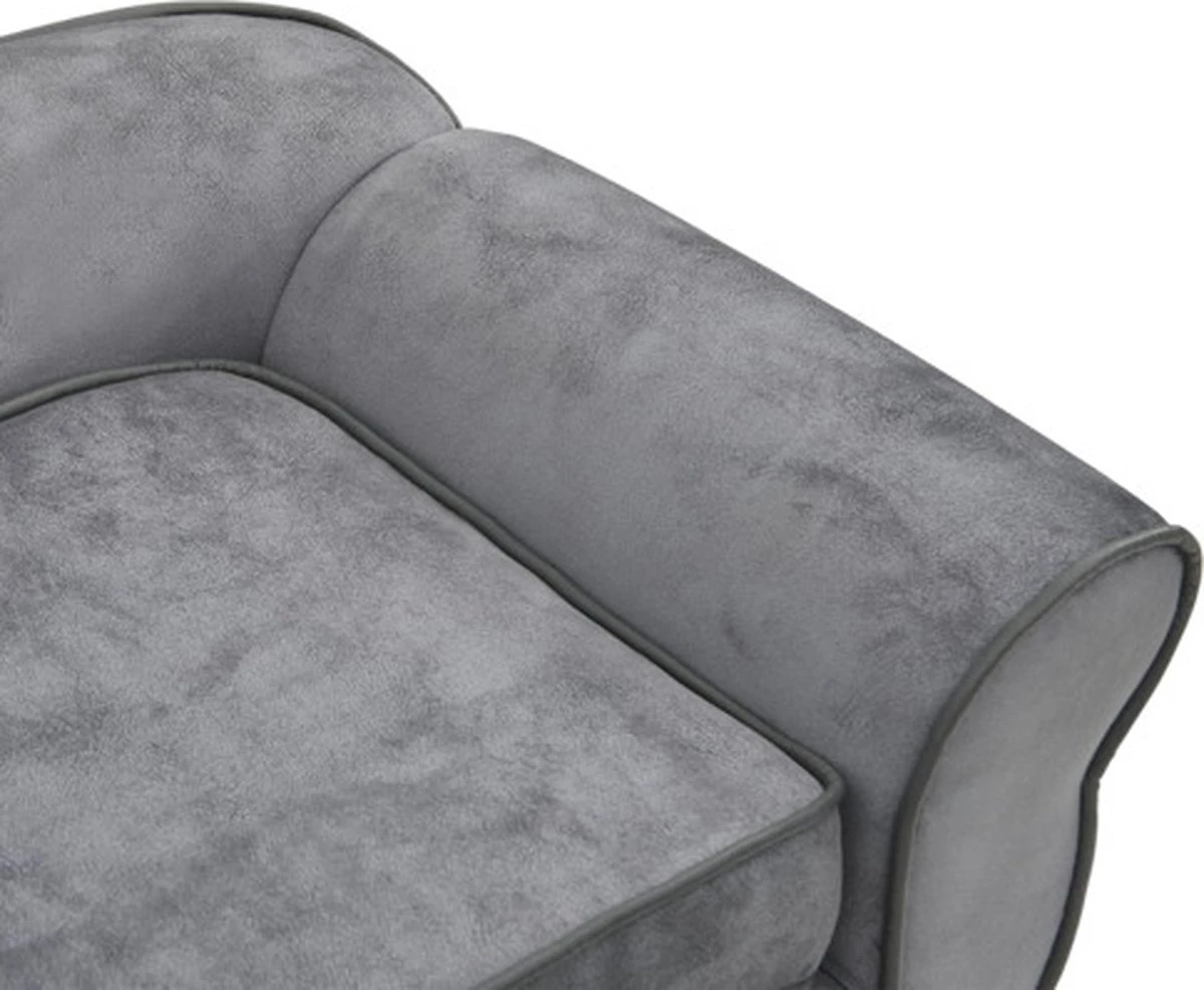 VidaXL Hondenbank 72x45x30 Cm Pluche Grijs 10 VidaXL Hondenbank 72x45x30 Cm Pluche Grijs - Afbeelding 8