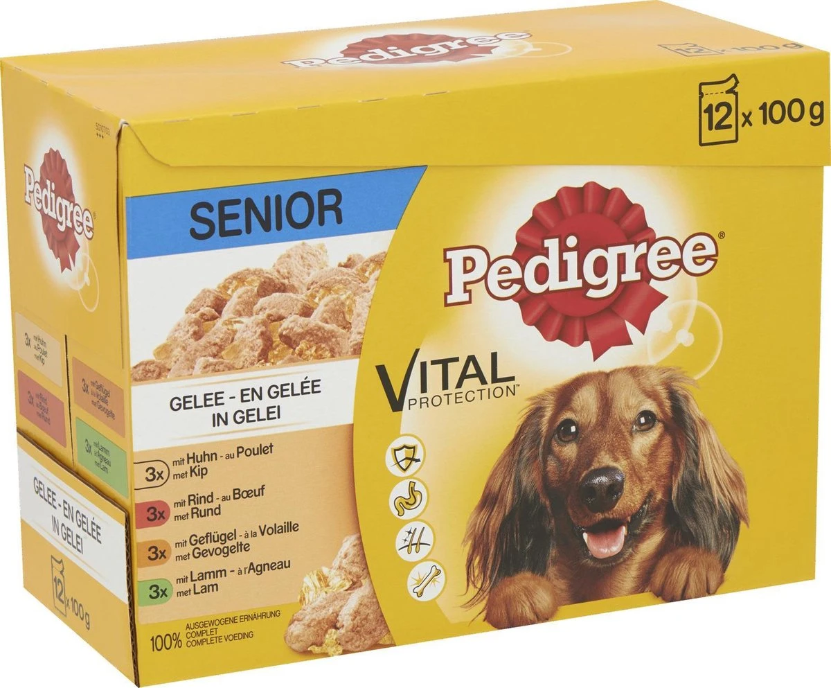 Pedigree Multipack Maaltijdzakjes Senior 12 X 100 Gr 4 Pedigree Multipack Maaltijdzakjes Senior 12 X 100 Gr - Afbeelding 2