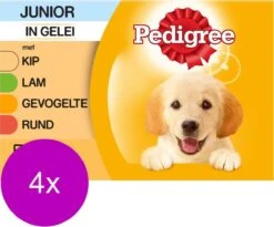 Exporteren Alles Voor Honden Winkel 16 Pedigree Pouch Junior Multipack - Hondenvoer - 4 X 12x100 G