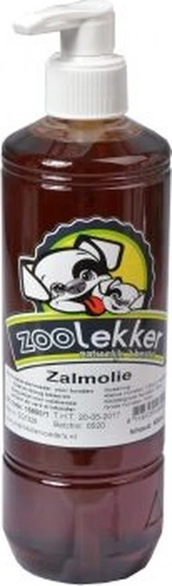 Zoolekker Zalmolie - 500ml - Ondersteunende Olie - Hond En Kat 4 Zoolekker Zalmolie - 500ml - Ondersteunende Olie - Hond En Kat - Afbeelding 2
