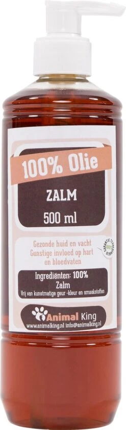 Zalmolie-honden-Animal King-500ml