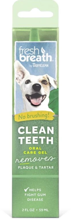 Tropiclean Fresh Breath Clean Teeth Oral Care Gel - Gebitsverzorging - Mint 59 Ml -Exporteren Alles Voor Honden Winkel 393x1200