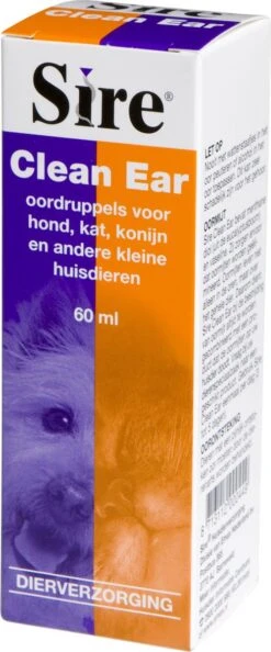Sire Clean Ear - Oorreiniger - 60 Ml -Exporteren Alles Voor Honden Winkel 499x1200