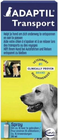Adaptil Antistressmiddel - Transport Spray Hond - 20 Ml -Exporteren Alles Voor Honden Winkel 501x1200 1