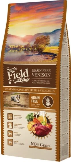 Sam's Field Adult High Meat - Hert - Graanvrij - Hondenvoer - 13 Kg