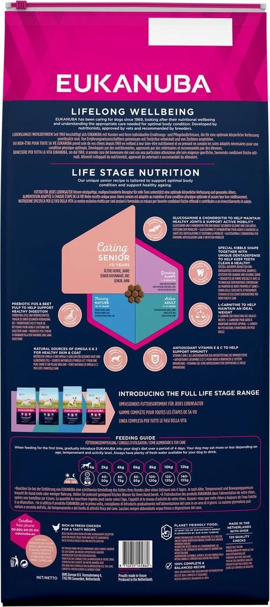 Eukanuba Caring Senior Small Breed Kip - Hondenvoer - 15 Kg 4 Eukanuba Caring Senior Small Breed Kip - Hondenvoer - 15 Kg - Afbeelding 2