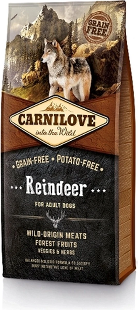 CARNILOVE REINDEER ADULT 12KG 3 CARNILOVE REINDEER ADULT 12KG