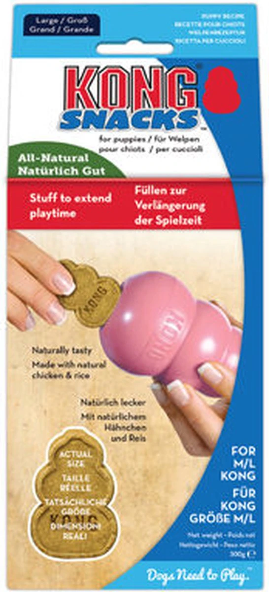 Kong Stuff 'N Snacks Puppy Hondensnack - Kip&Rijst - L 14 Kong Stuff 'N Snacks Puppy Hondensnack - Kip&Rijst - L - Afbeelding 12