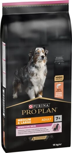 Pro Plan Medium & Large Adult 7+ (Senior) Sensitive Skin - Honden Droogvoer - Zalm - 14 Kg -Exporteren Alles Voor Honden Winkel 568x1200 6