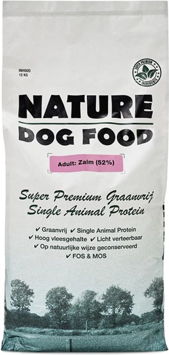 Nature Dog Food - Hypoallergeen Hondenvoer Adult Graanvrij Zalm & Forel - 12 Kg 4 Nature Dog Food - Hypoallergeen Hondenvoer Adult Graanvrij Zalm & Forel - 12 Kg - Afbeelding 2