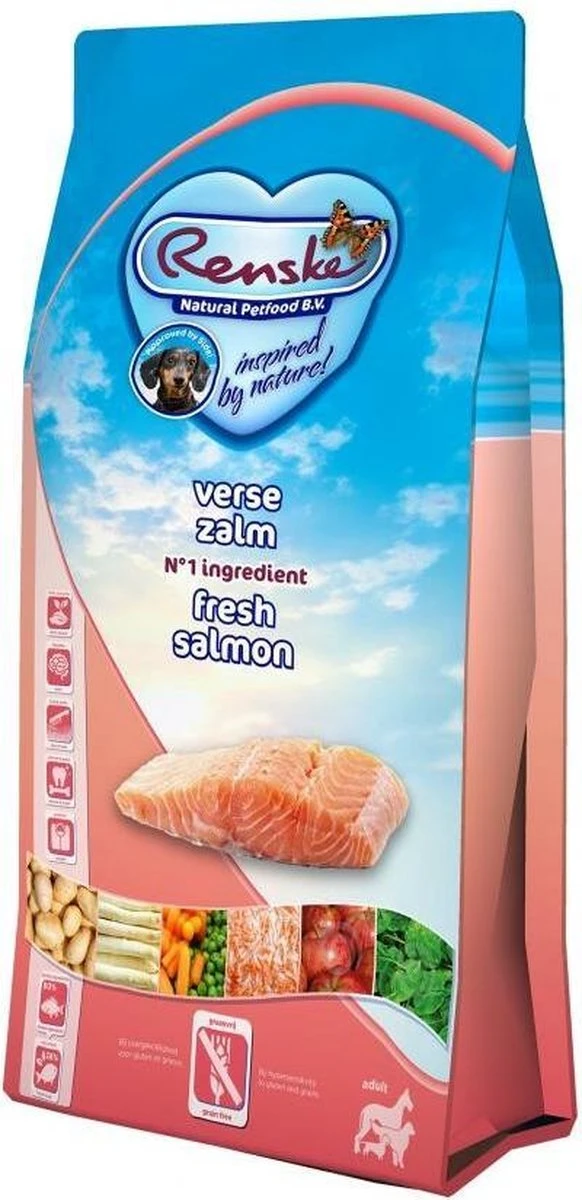 Renske Super Premium Adult Verse Zalm - Graanvrij - Hond - Droogvoer - 600 Gr 3 Renske Super Premium Adult Verse Zalm - Graanvrij - Hond - Droogvoer - 600 Gr