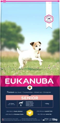 Eukanuba Caring Senior Small Breed Kip - Hondenvoer - 15 Kg