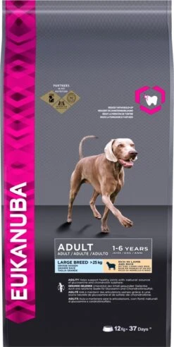 Eukanuba Dog Adult Large Breed Lam/Rice - 12 KG -Exporteren Alles Voor Honden Winkel 602x1200