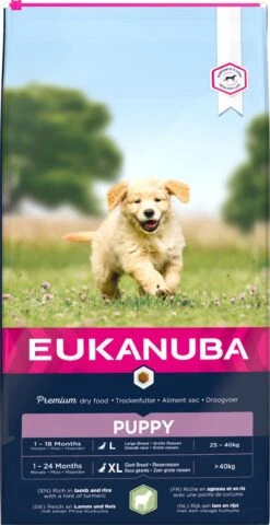 Eukanuba Dog Puppy & Junior - All Breeds - Lamb & Rice - 12 Kg -Exporteren Alles Voor Honden Winkel 618x1200