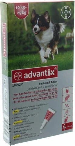 Bayer Advantix Vlooien & Teken Pipetten - Hond 25 Tot 40 Kg - 6 Stuks 30 Bayer Advantix Vlooien & Teken Pipetten - Hond 25 Tot 40 Kg - 6 Stuks -Exporteren Alles Voor Honden Winkel 619x1200 2