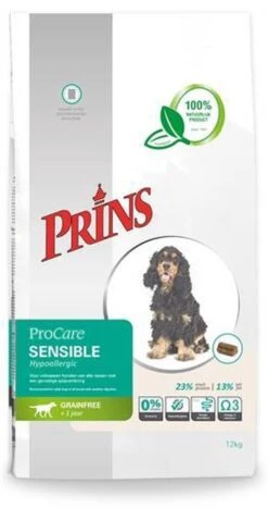 Prins Procare Graanvrij Sensible Hypoallergic - 12 KG -Exporteren Alles Voor Honden Winkel 633x1200