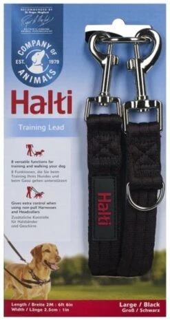 Company Of Animals Halti Trainingslijn - Large - 2 Meter - Verstelbaar - Zwart -Exporteren Alles Voor Honden Winkel 637x1200