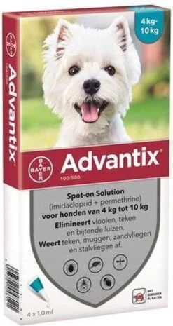 Bayer Advantix Vlooien & Teken Pipetten - Hond 10 Tot 25kg - 6 Stuks -Exporteren Alles Voor Honden Winkel 638x1200 2