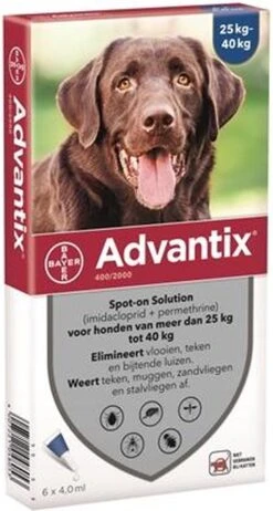 Bayer Advantix Vlooien & Teken Pipetten - Hond 4 Tot 10 Kg - 4 Stuks -Exporteren Alles Voor Honden Winkel 642x1200 3