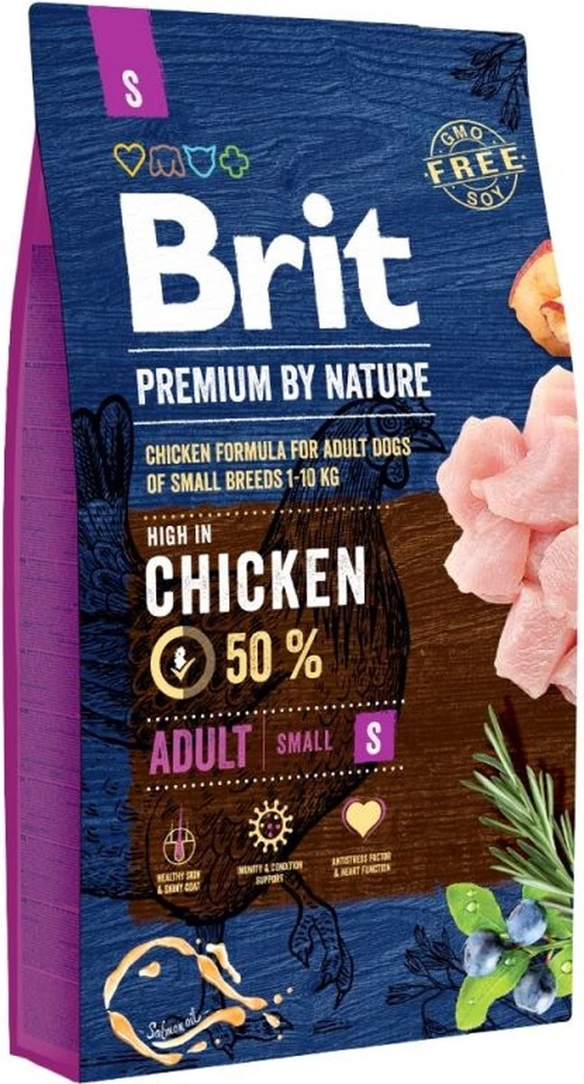 Brit Premium By Nature Hondenvoer Adult S 8 Kg - Hond 3 Brit Premium By Nature Hondenvoer Adult S 8 Kg - Hond