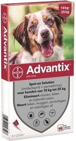 Bayer Advantix Vlooien & Teken Pipetten - Hond 4 Tot 10 Kg - 4 Stuks -Exporteren Alles Voor Honden Winkel 649x1200 4