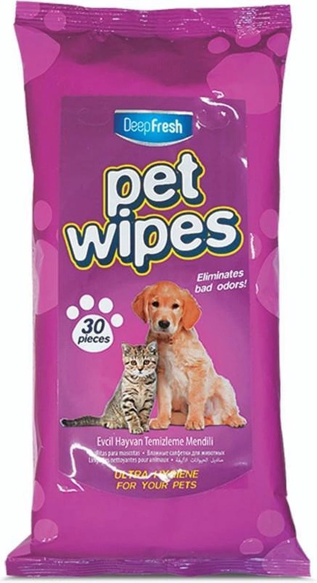 DEEPFRESH Pet Wipes - 30 Stuks - Verzorgingsdoekjes Voor De Vacht - Verreikt Met Aloë Vera Extract Vochtige Dierendoekjes - Vochtige Doekjes Hond - Kat 3 DEEPFRESH Pet Wipes - 30 Stuks - Verzorgingsdoekjes Voor De Vacht - Verreikt Met Aloë Vera Extract Vochtige Dierendoekjes - Vochtige Doekjes Hond - Kat