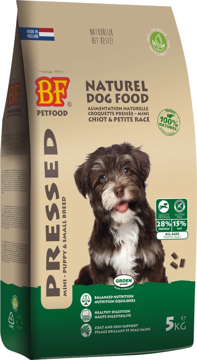 Biofood Geperst Puppy En Kleine Rassen - Hondenvoer - 5 Kg 7 Biofood Geperst Puppy En Kleine Rassen - Hondenvoer - 5 Kg - Afbeelding 5