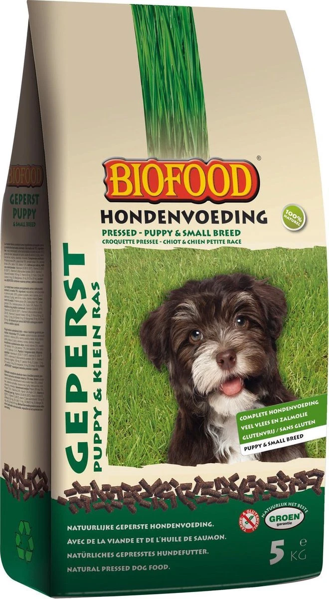 Biofood Geperst Puppy En Kleine Rassen - Hondenvoer - 5 Kg 6 Biofood Geperst Puppy En Kleine Rassen - Hondenvoer - 5 Kg - Afbeelding 4