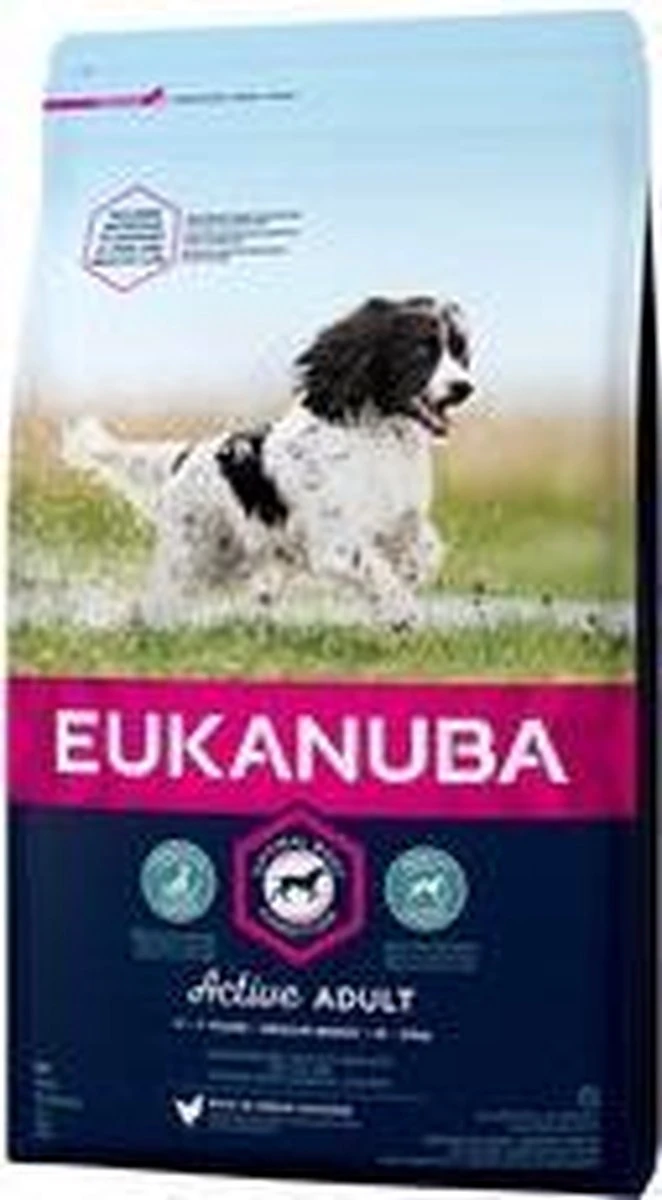 Eukanuba Dog Adult - Gemiddelde Rassen - Kip - Droogvoer - 12 Kg 7 Eukanuba Dog Adult - Gemiddelde Rassen - Kip - Droogvoer - 12 Kg - Afbeelding 5
