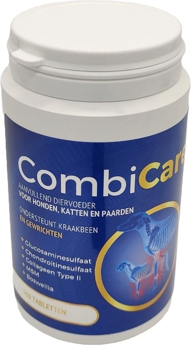 Combicare Tablets 360 Stuks - Aanvullend Diervoeder Ter Ondersteuning Van Dieren Met Gewrichtsproblemen En/of Motorische Gebreken 3 Combicare Tablets 360 Stuks - Aanvullend Diervoeder Ter Ondersteuning Van Dieren Met Gewrichtsproblemen En/of Motorische Gebreken