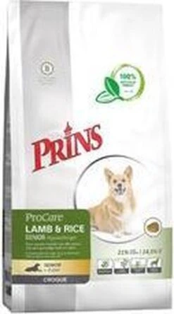 Prins Procare Hypoallergic Senior - Lam & Rijst - Hondenvoer - 15 Kg -Exporteren Alles Voor Honden Winkel 668x1200 2