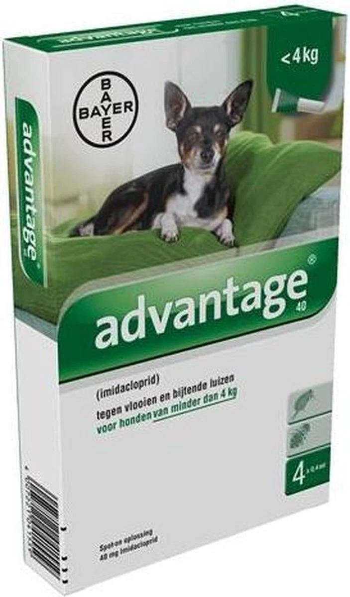 Bayer Anti Vlooienmiddel Advantage 400 25 - 40 Kg - 4 Pipetten 10 Bayer Anti Vlooienmiddel Advantage 400 25 - 40 Kg - 4 Pipetten - Afbeelding 8