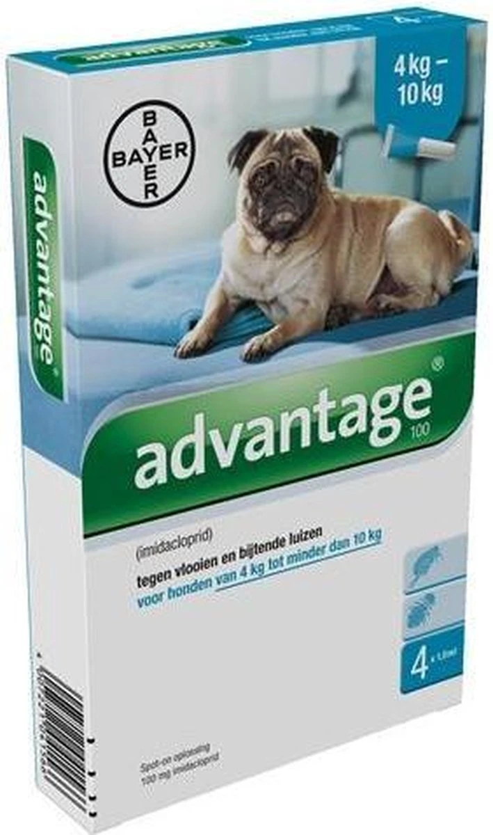 Bayer Anti Vlooienmiddel Advantage 400 25 - 40 Kg - 4 Pipetten 6 Bayer Anti Vlooienmiddel Advantage 400 25 - 40 Kg - 4 Pipetten - Afbeelding 4