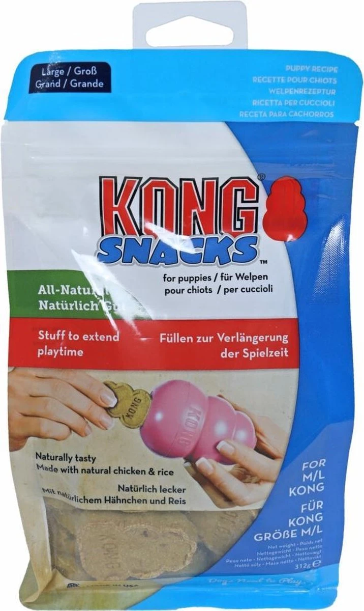 Kong Stuff 'N Snacks Puppy Hondensnack - Kip&Rijst - L 10 Kong Stuff 'N Snacks Puppy Hondensnack - Kip&Rijst - L - Afbeelding 8