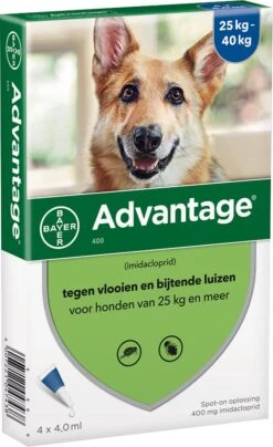 Bayer Anti Vlooienmiddel Advantage 400 25 - 40 Kg - 4 Pipetten 37 Bayer Anti Vlooienmiddel Advantage 400 25 - 40 Kg - 4 Pipetten -Exporteren Alles Voor Honden Winkel 734x1200 3