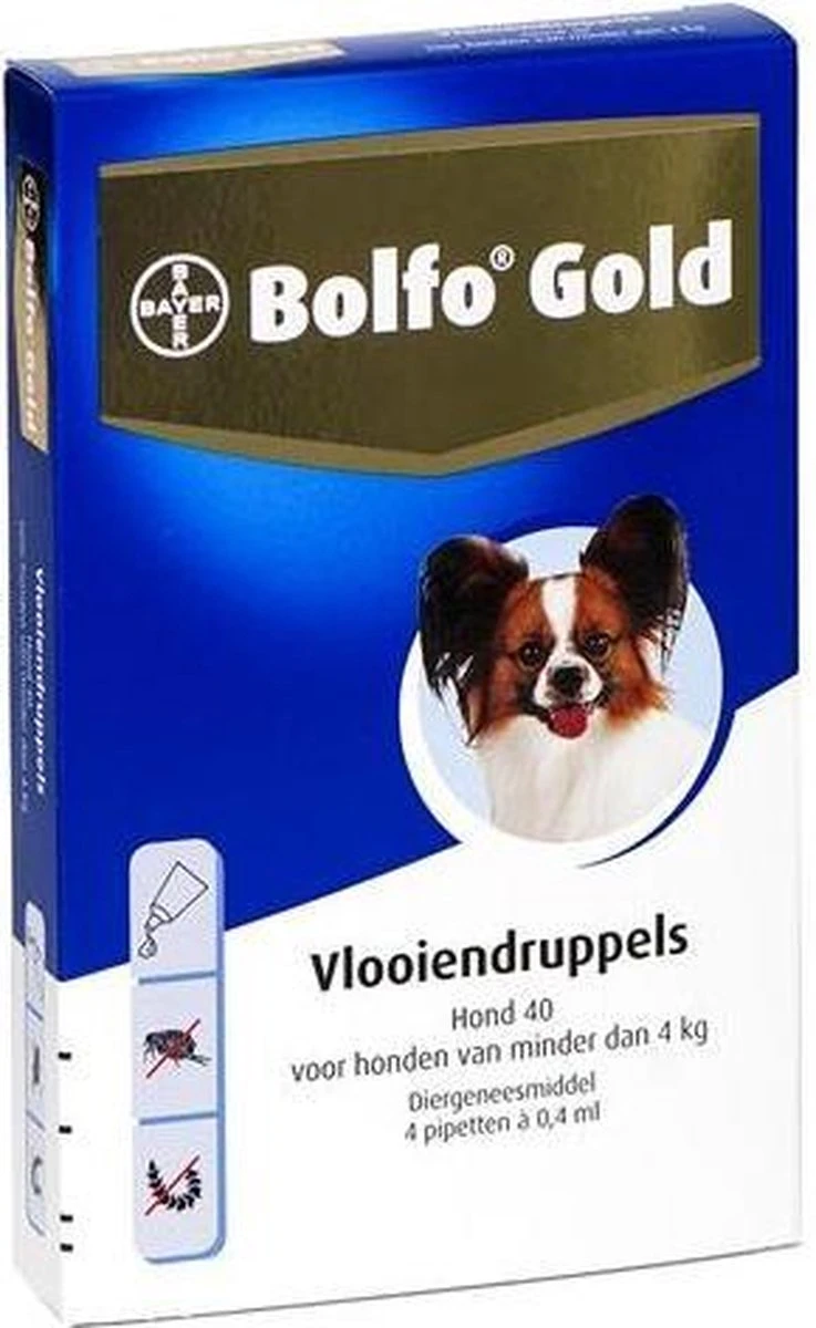 Bayer Bolfo Gold 250 Anti Vlooienmiddel - Hond - 10 Tot 25 Kg - 2 Pipetten 4 Bayer Bolfo Gold 250 Anti Vlooienmiddel - Hond - 10 Tot 25 Kg - 2 Pipetten - Afbeelding 2
