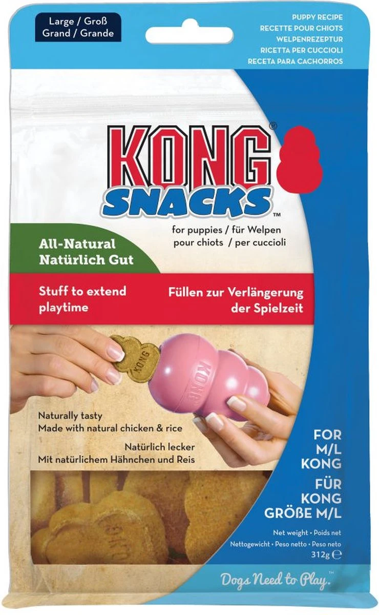 Kong Stuff 'N Snacks Puppy Hondensnack - Kip&Rijst - L 13 Kong Stuff 'N Snacks Puppy Hondensnack - Kip&Rijst - L - Afbeelding 11
