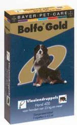 Bayer Bolfo Gold 400 Anti Vlooienmiddel - Hond - >25 Kg - 2 Pipetten -Exporteren Alles Voor Honden Winkel 741x1200 3
