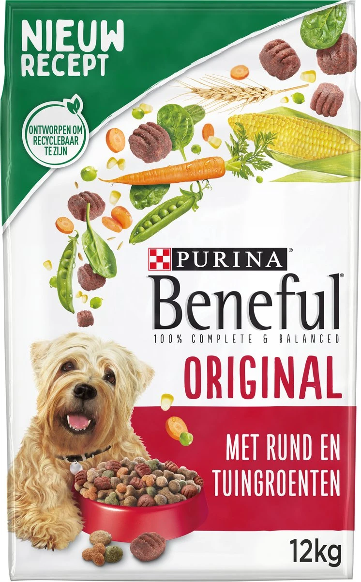 Beneful Original - Hondenvoer Met Rund En Tuingroenten - 12 Kg 3 Beneful Original - Hondenvoer Met Rund En Tuingroenten - 12 Kg