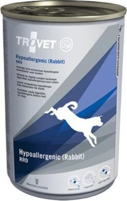 TROVET Hypoallergenic RRD (Rabbit) Hond - 6 X 400 Gr Blikken