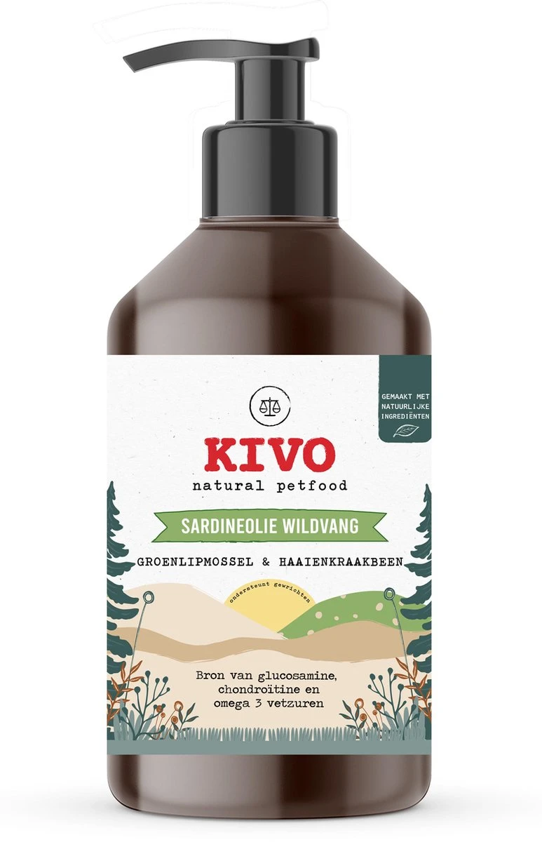 Kivo Petfood Supplement Sardineolie Met Groenlipmossel & Haaienkraakbeen 1000 Ml - Ondersteuning Gewrichten & Bot 3 Kivo Petfood Supplement Sardineolie Met Groenlipmossel & Haaienkraakbeen 1000 Ml - Ondersteuning Gewrichten & Bot