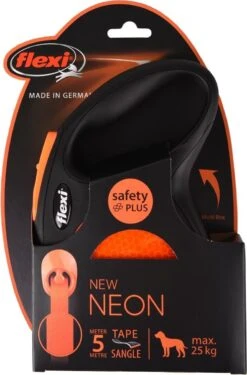 Flexi New Neon Tape - Hondenriem - Zwart/Oranje - M - 5 M - (<25 Kg) 24 Flexi New Neon Tape - Hondenriem - Zwart/Oranje - M - 5 M - (<25 Kg) -Exporteren Alles Voor Honden Winkel 791x1200 8
