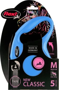 Flexi New Classic Tape - Hondenriem - Blauw - M - 5 M - (<25 Kg) -Exporteren Alles Voor Honden Winkel 797x1200