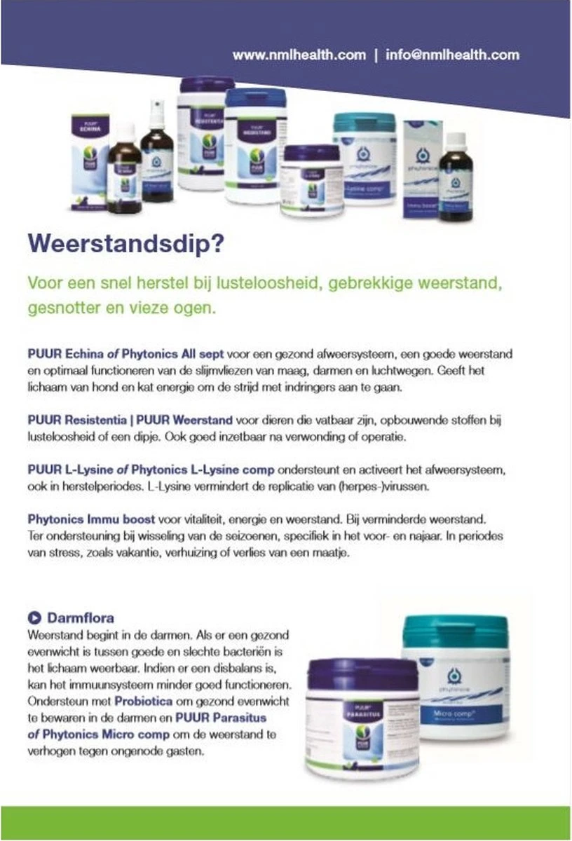 Puur L-lysine Compleet Voor Hond En Kat - 1 St à 50 Gr 5 Puur L-lysine Compleet Voor Hond En Kat - 1 St à 50 Gr - Afbeelding 3