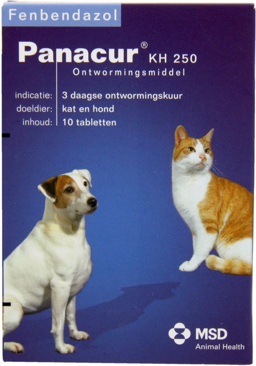 Panacur Ontworming - Hond En Kat - 10 Tabletten 4 Panacur Ontworming - Hond En Kat - 10 Tabletten - Afbeelding 2